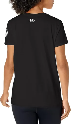 Vista 2 de Under Armour Nueva camiseta con logotipo de Freedom para mujer