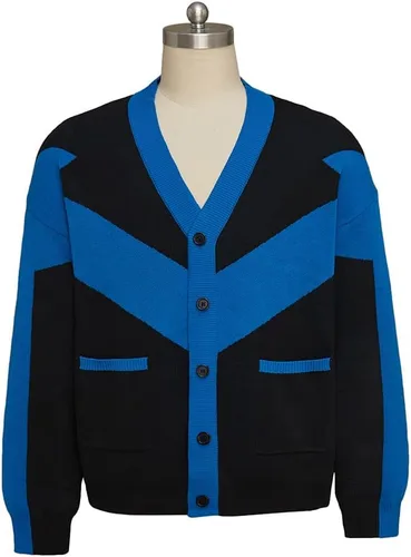 Vista 3 de Suéter de ala nocturna, chaqueta de punto, disfraz de superhéroe para hombre, trajes de Halloween