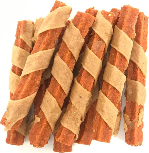 Vista 3 de Carolina Prime Pet 45306 Palitos de pollo envueltos en batata dulce para perros (1 bolsa), Talla única