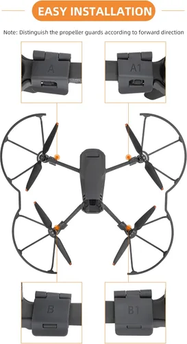 Vista 7 de Accesorios para drones Protectores de parachoques de integración de guardia de hélice para DJI MAVIC 3 PRO