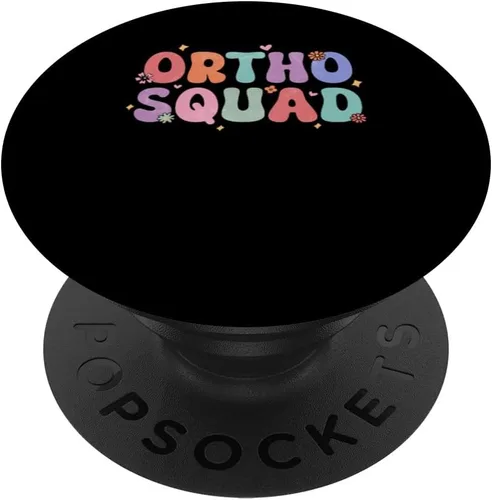 Vista 6 de Ortho Squad Retro Orthodontist Office Dentist Dental Hygieni PopSockets MagSafe PopGrip for iPhone