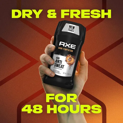 Vista 5 de AXE Barra Antitranspirante para Hombres para Frescura de Larga Duración Dark Temptation Aroma Fresco Todo el Día Desodorante Antisudor para Hombres