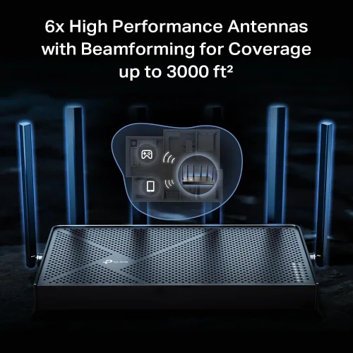 Vista 4 de TP-Link Router Wi-Fi 7 de tres bandas Archer BE12000 (Archer BE670)