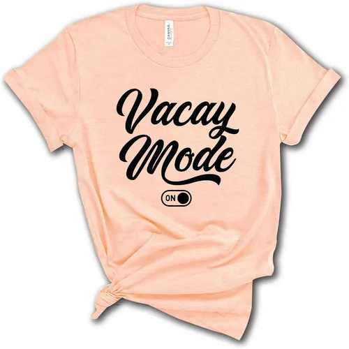 Vista 3 de Summer Vacation Vacay Mode On Shirt, Funny Family Vacation Gift Men Women T-Shirt, Vacay Mode Cute Vacation Summer Cruise Shirt, Vacation Summer