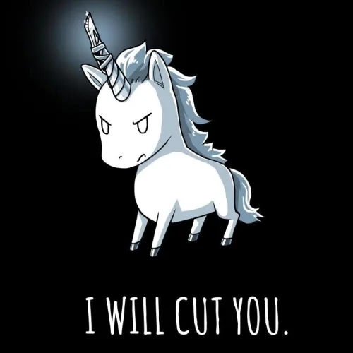 Vista 2 de TeeTurtle Stabby The Unicorn