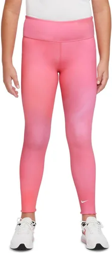 Vista 2 de Nike Mallas de entrenamiento One Aura AOP para niña, Archaeo RosaBlanco