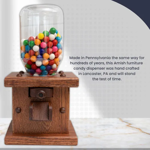 Vista 11 de Peaceful Classics - Dispensador de dulces de madera, pizarra antigua