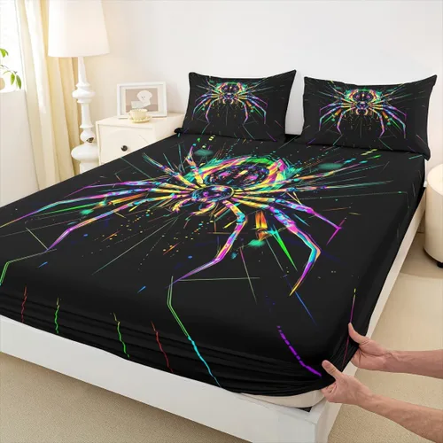 Vista 33 de Lindo Axolotl - Sábana bajera ajustable para niños, tamaño individual, juego de ropa de cama de animales marinos de dibujos animados, decoración