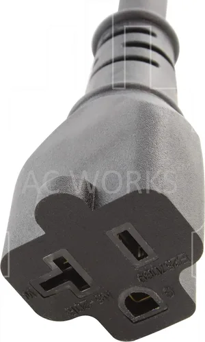 Vista 4 de AC WORKS - Adaptador de hoja en T de 15 a 20Amp y 125 voltios (1PK-flexible)