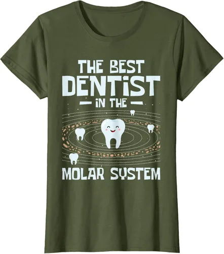 Vista 44 de El mejor dentista - Molar Teeth Dental Odontología DDS Camiseta Negro
