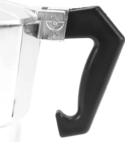 Vista 9 de Haofy Cafetera de aluminio, cafetera de café expreso expreso, cafetera italiana, adecuada para estufa de gas (5.1 fl oz)