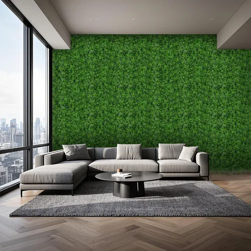 Vista 6 de Yangrass Paneles de Pared de Césped, 40"x120" (33.33 pies cuadrados) Rollo de Seto de Boj Artificial Pantalla de Privacidad, Decoración de Pared