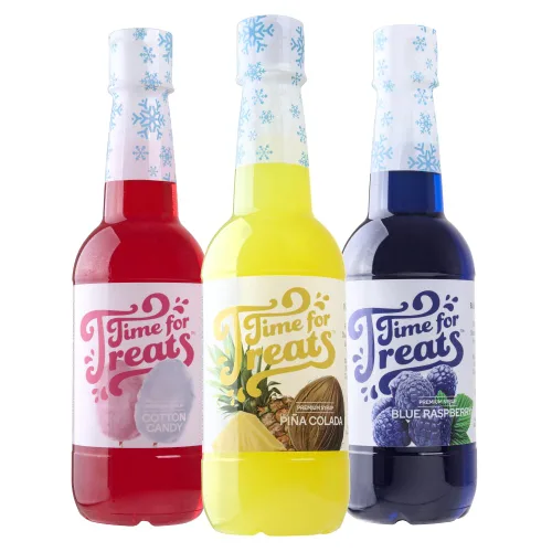 Vista 34 de Time For Treats 3 paquetes de crema de naranja, sangre de tigre, jarabe de uva de 16.9 onzas líquidas por botella para conos de nieve, refrescos