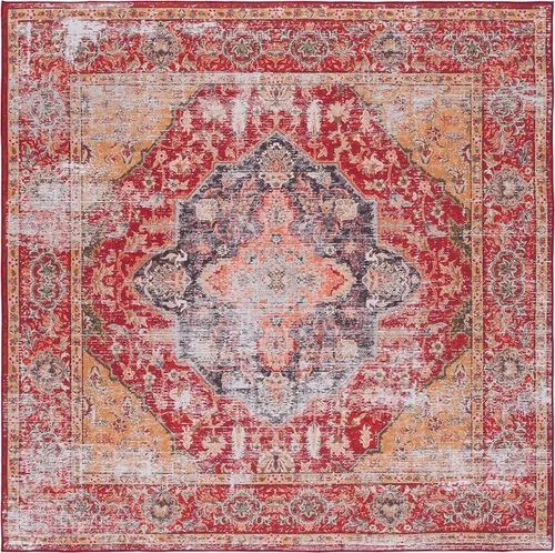 Vista 11 de SAFAVIEH Tucson Collection - Alfombra lavable de 2 pies 6 x 8 pies, resistente al óxido y dorado, antideslizante, ideal para zonas de alto tráfico