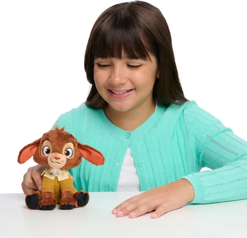 Vista 2 de Disney Wish Peluche Parlante Valentino de 5 Pulgadas, Animal de Peluche, Cabra, Felpa Súper Suave, Juguetes para Niños de 2 Años en Adelante por