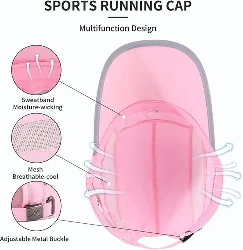 Vista 66 de Gorra deportiva de malla ligera de secado rápido para hombres y mujeres