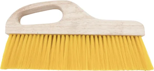 Vista 7 de Marshalltown Cepillo de mango, cerdas de polipropileno amarillas de 3 pulgadas, mango desplazado para mayor comodidad, ideal para textura