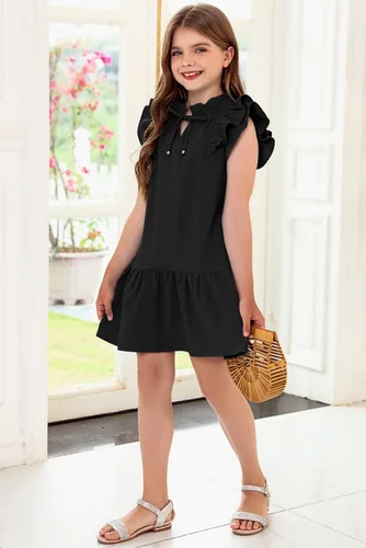 Vista 5 de blibean Girls Elegant Summer Dresses Kids Outfits Size 6-15 Year