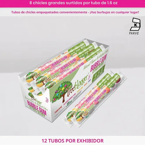 Vista 2 de Tree Hugger Goma de mascar, bayas cítricas, sabores naturales, sin colores artificiales, 1.6 onzas (paquete de 12)
