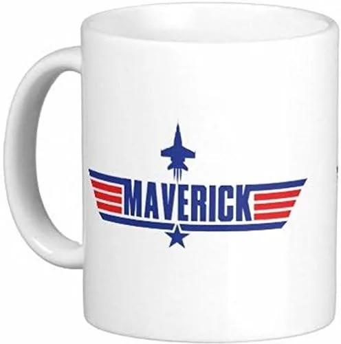 Vista 3 de Par de tazas de café de cerámica Maverick de 11 oz por Quick Mugs 2 U