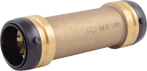 Vista 10 de SharkBite Acoplamiento deslizante de 1/2 pulgada, Empuje para conectar accesorios de plomería de latón, Tubo PEX, cobre, CPVC, PE-RT, HDPE, U3008LFA