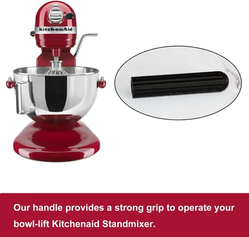 Vista 2 de PIAOLGYI Montaje de mango para batidoras de pie Kitchenaid, accesorio de ayuda de cocina, accesorios compatibles con batidora de pie Pro 5 Plus Negro
