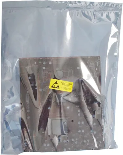 Vista 7 de Bolsas de burbujas antiestáticas, 10 piezas de componentes electrónicos reutilizables antiestáticos de 8 x 12 pulgadas, con adhesivo antiestático