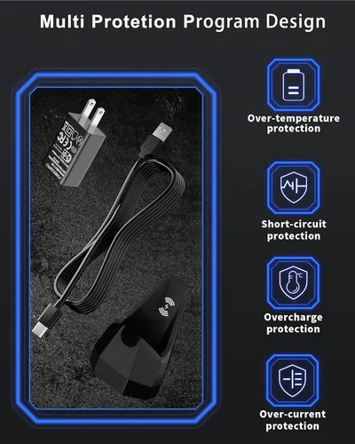 Vista 7 de Repuesto para cargador Manscaped 4.0, base de carga para cortacésped 4.0