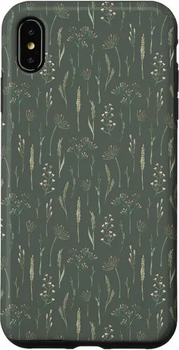 Vista 11 de Neutral Boho Dried Wildflower Meadow Botanical (Olive) Case for iPhone 17