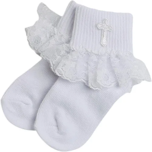 Vista 6 de Booulfi Baby Boy Shoes Baptism Christening Shoes and Socks Set 0-18 M Newborn Wihte Shoes for Infant