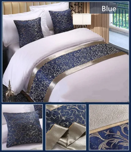 Vista 2 de Twelve Funda de almohada floral azul de 2 piezas, funda de almohada para el hogar, hotel, cama, sofá, funda de cojín, decoración
