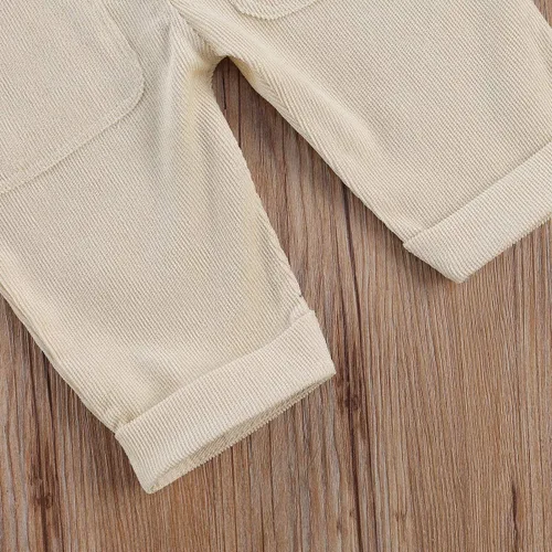 Vista 7 de Overol con peto para niños pequeños, pantalones con tirantes sólidos, pantalones con tirantes delgados, pantalones con tirantes delgados, overol