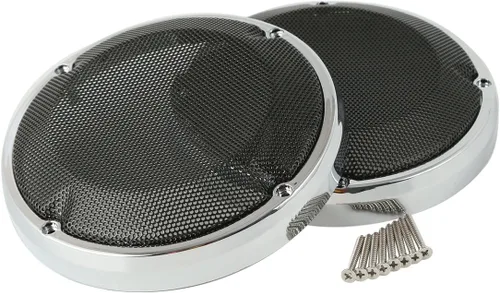 Vista 10 de TCT-MOTORPARTS Cubierta de parrilla de altavoz con tapa de alforja de 6.5 pulgadas para Harley Touring Electra Glide 1983-2023
