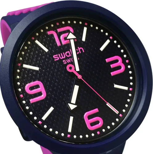 Vista 2 de Swatch Reloj analógico de cuarzo para hombre con correa de silicona SO27N103, Multicolorido, Reloj de cuarzo