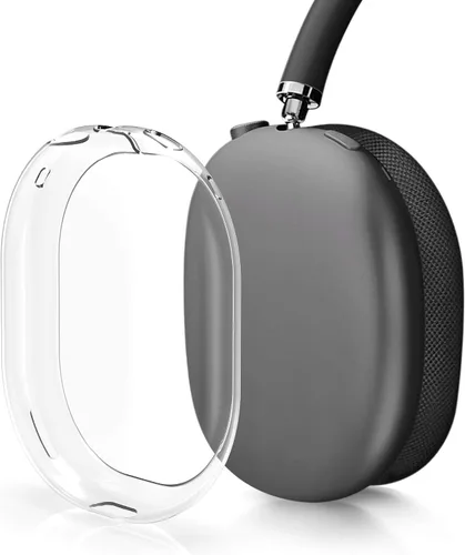 Vista 4 de kwmobile Fundas compatibles con Apple AirPods Max/AirPods Max 2 - 2 fundas protectoras para auriculares - Transparente