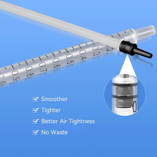 Vista 4 de ProtectX - Paquete de 50 jeringas de 0.0 fl oz con jeringa desechable Luer Slip de 0.88 oz de 1 pulgada para laboratorios científicos