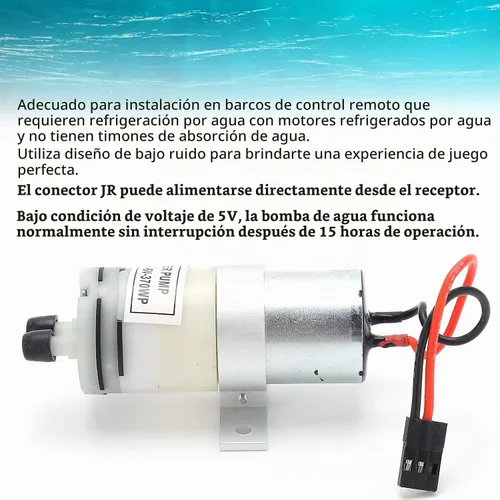 Vista 7 de HAOX RC Boat 370 Bomba de refrigeración de agua, 3-6V 370 Bomba de agua 370 Bomba de agua conveniente duradera con interruptor para barcos RC
