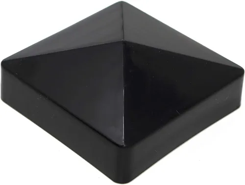 Vista 22 de Pyramid True - Tapa de vinilo de plástico para poste de valla de 4 x 4 pulgadas (3.937 in x 3.937 in), color negro o blanco/múltiples cantidades