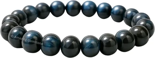 Vista 399 de Amazing Gemstone Crystal Bracelet for Women Men's Gifts - Protection Healing Crystal Bracelet - 8mm Gemstone Beaded Stretchable Bracelet Pulseras