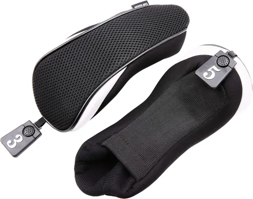 Vista 3 de Sword &Shield sports 3 unids/set conductor # 1 3 5 Fairway cubierta de madera del club de golf Headcover Negro