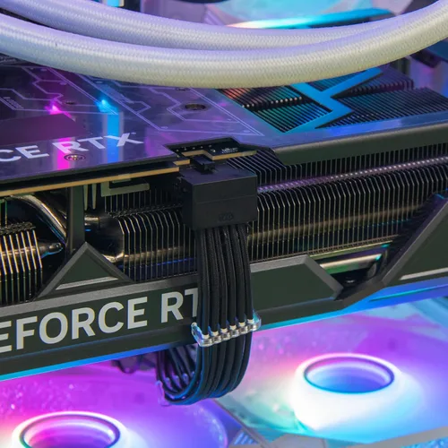 Vista 5 de Sirlyr Cable de conector de 90 grados 12VHPWR, cables GPU de 16 pines con funda para RTX3090Ti 4080 4090 tarjeta gráfica compatible con corsario