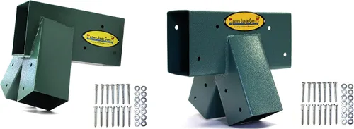 Vista 7 de 2 Easy 1-2-3 soportes de marco A y 1 soporte medio, verde Kit de soporte de columpio Juego de columpios de bricolaje resistente para marco
