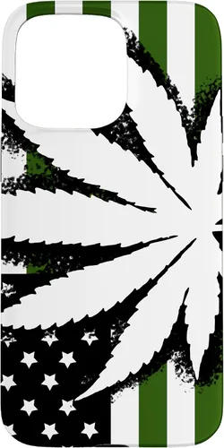 Vista 31 de American Weed Flag 4:20 Cannabis Pot Marijuana Stoner Gift Case for iPhone 17
