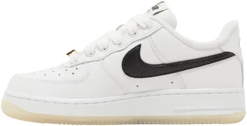 Vista 2 de Nike - Tenis de baloncesto para mujer, BlancoNegro-Dorado metálico