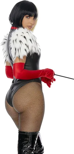 Vista 2 de Sexy disfraz de la villana Cruella de Vil