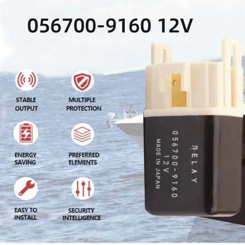 Vista 2 de Relé automotriz DC12V del aire acondicionado de 1pcs 4Pin para 056700-9160,056800-2440
