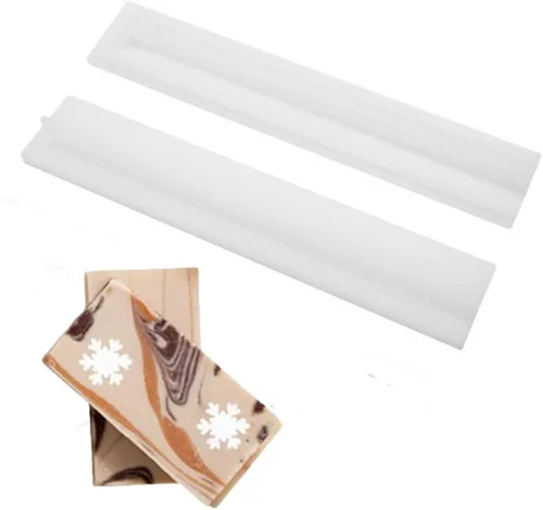 Vista 14 de Moldes de jabón para hacer jabón, paquete de 2 moldes de silicona para jabón, molde de jabón hecho a mano, rectangular, ovalado y formas de flores