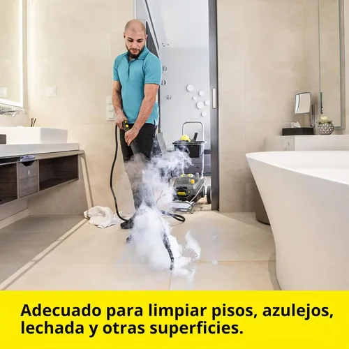 Vista 4 de Limpiador de vapor comercial Kärcher - SG 4/4 - Limpiador de vapor multiusos con control de vapor variable, función VapoHydro - Boquillas