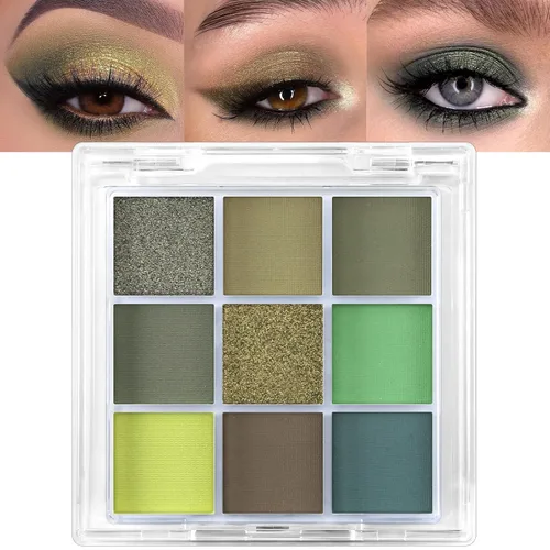Vista 31 de Erinde Paleta de maquillaje de sombra de ojos de 9 colores con purpurina y lavanda brillante y mate, violeta, malva, púrpura oscura, plateado