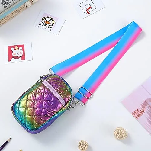 Vista 2 de AOCINA Bolso cruzado para niñas, bonitos bolsos Kawaii para mujeres, regalos para adolescentes, niñas, niños y mujeres (regalos para mamá e hija)